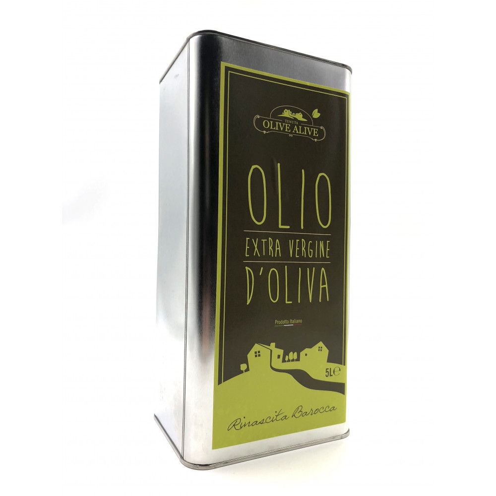 Extra Virgin Olive Oil by Olive Alive, Renaissance Baroque 5L can