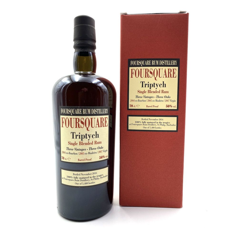 Fristelse chauffør udtryk Rum Foursquare Triptych, Single Blended Rum, Barbados 56°